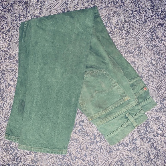 Vintage Levi 521 jeans in “forest green” 80s, early 90s very rare - Picture 2 of 7